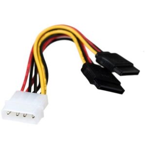 Cabo 2x SATA Macho - Molex 4 Pinos Macho (15cm) - GEMBIRD