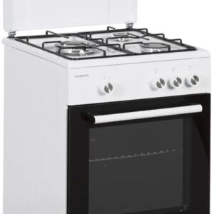 Fogão a Gás 3 Zonas + Forno 43L (Branco) - INFINITON