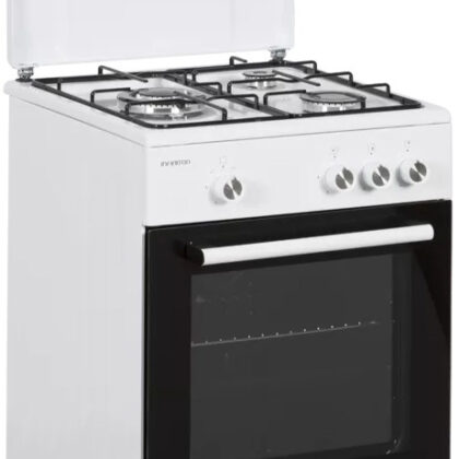 Fogão a Gás 3 Zonas + Forno 43L (Branco) - INFINITON