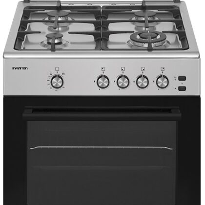 Fogão a Gás 4 Bocas + Forno 55L CC61EHX (Inox) - INFINITON