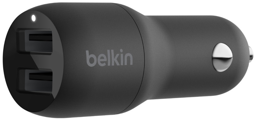 Carregador de Isqueiro Boost Charge 2x USB-A 24W (Preto) - BELKIN