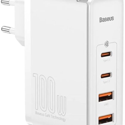 Adaptador Fast Charge 2x USB e 2x USB-C 100W - BASEUS