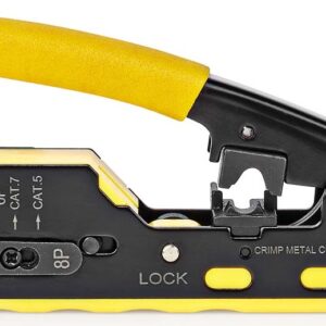 Alicate de Cravar Fichas RJ12 / RJ45 (CAT5/CAT5e/CAT6/CAT6a/CAT7)