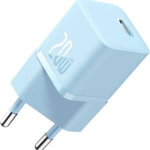 Carregador GaN5 Fast Charger (Mini) USB-C 20W (Azul) - BASEUS