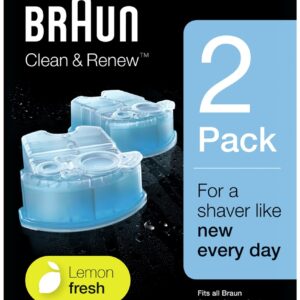Pack 2x Recarga de Limpeza Clean&Renew CCR2 p/ M?quina de Barbear - BRAUN