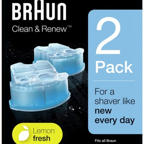 Pack 2x Recarga de Limpeza Clean&Renew CCR2 p/ Máquina de Barbear - BRAUN