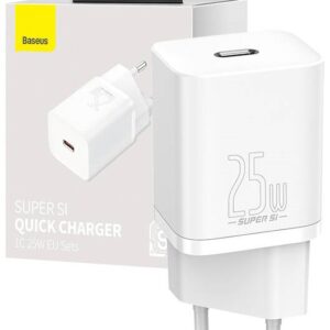 Carregador Super Si Quick Charger 1C 25W (Branco) - BASEUS
