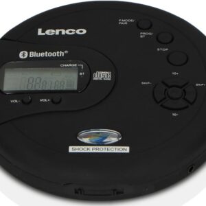 Leitor de CD Portátil c/ MP3 CD 300 (Preto) - LENCO