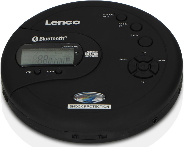 Leitor de CD Portátil c/ MP3 CD 300 (Preto) - LENCO