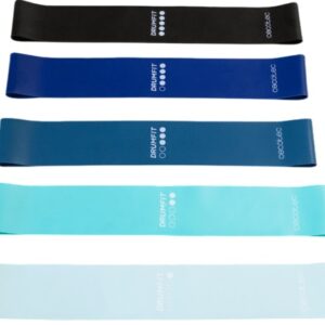 Pack 5x Bandas de Resistência DrumFit Resistance Band Set - CECOTEC