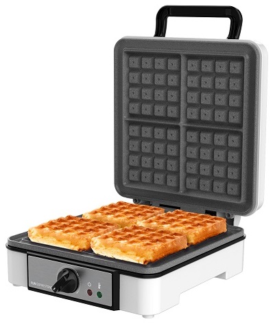 Máquinas de Waffles FunGofrestone (4 Waffles) 1200W Inox - CECOTEC