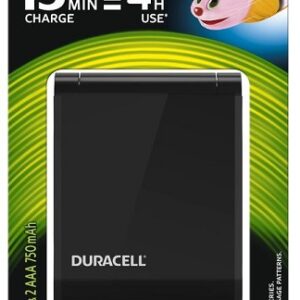 Carregador de Pilhas NI-MH (AA/AAA) HI-SPEED c/ 2 Pilhas Rec. AA 1300mAh + 2 AAA 750mAh - DURACELL