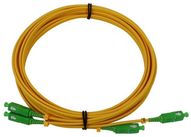 Cabo Fibra Duplo MONO SC/APC - SC/APC ITED - 10 mts