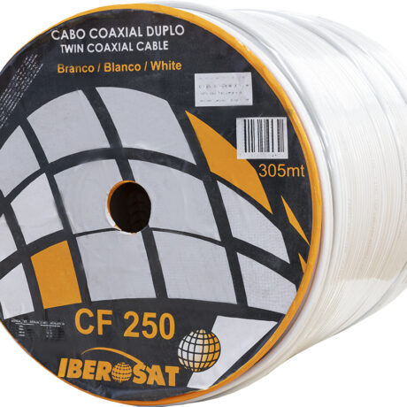Bobine Cabo Coaxial Duplo Fino RG5 5mm Branco (305 mts) - IBEROSAT