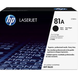 HP 81A Laser cartridge 10500p?ginas Preto