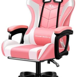Cadeira Gaming 813 (Rosa/Branco)