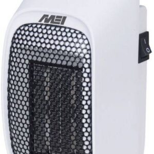 Aquecedor Cerâmico Regulável 400W de Parede c/ Ligação Directa à Tomada - MEI
