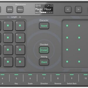 Controlador DJ Chordcat 8 Canais Groovebox (Preto) - ALPHATHETA