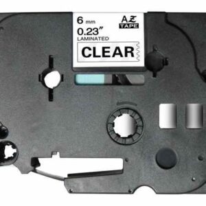 Cinta Rotuladora Generica Brother TZE-111 TZ-111 (Preto/Transparente)