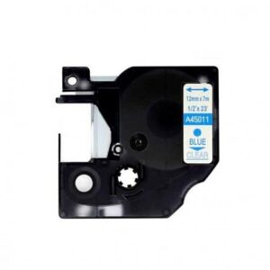 Cinta Rotuladora Generica Dymo D1 45011 (S0720510) - Azul/Transparente