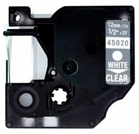 Cinta Rotuladora Generica Dymo D1 45020 (S0720600) - Branco/Transparente