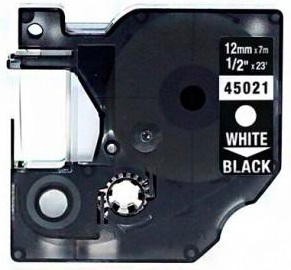 Cinta Rotuladora Genérica Dymo D1 45021 S0720610 - Branco/Preto