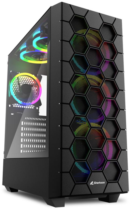 Caixa ATX HEX RGB (Preto) - SHARKOON