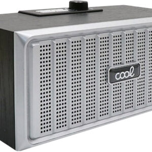 Coluna Bluetooth Retro 20W (Madeira/Preto/Prateado) - COOL