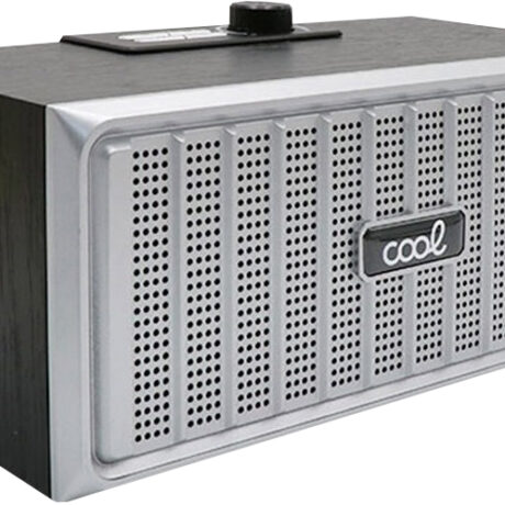 Coluna Bluetooth Retro 20W (Madeira/Preto/Prateado) - COOL