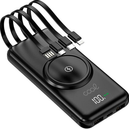 PowerBank 10000mAh + Qi s/ Fio (Preto) - COOL