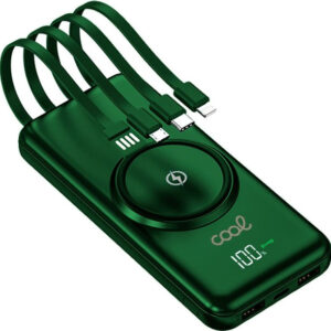 PowerBank 10000mAh + Qi s/ Fio (Verde) - COOL