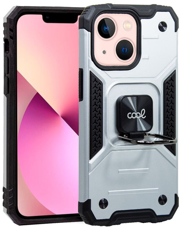 Capa iPhone 13 Hard Ring (Prateado) - COOL