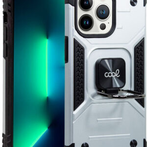 Capa iPhone 13 Pro Hard Ring (Prateado) - COOL