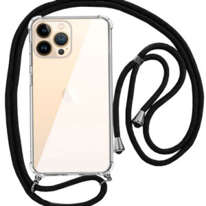 Capa iPhone 13 Pro Max c/ Corda Preta - COOL