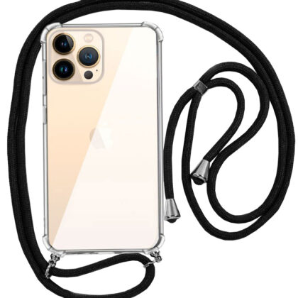 Capa iPhone 13 Pro Max c/ Corda Preta - COOL