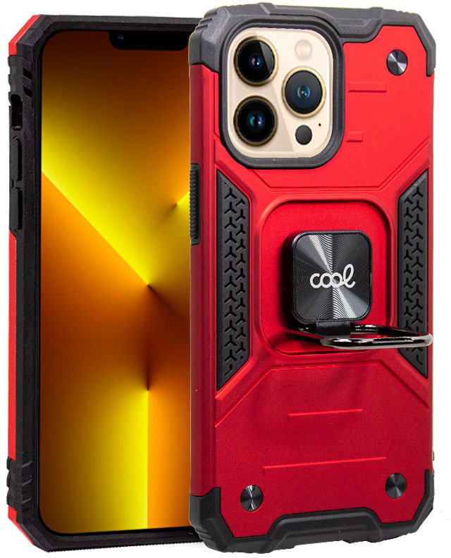 Capa iPhone 13 Pro Max Hard Ring (Vermelho) - COOL