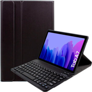 Capa Samsung Galaxy Tab A7 T500 / T505 10.4 c/ Teclado Bluetooth Couro (Preto) - COOL