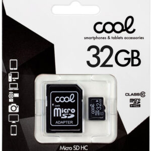 Cartão de Memória Micro SD c/ Adaptador 32GB (Classe 10) - COOL