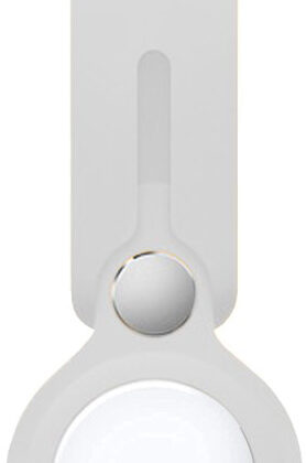 Bracelete Compatível c/ Airtag Silicone (Branco) - COOL