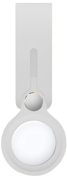 Bracelete Compatível c/ Airtag Silicone (Branco) - COOL