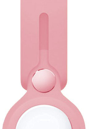Bracelete Compatível c/ Airtag Silicone (Rosa) - COOL