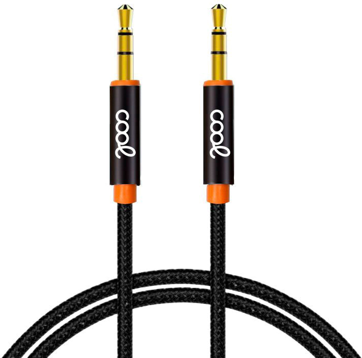 Cabo Audio 3,5mm - Jack 3,5mm Universal 1mts (Preto) - COOL
