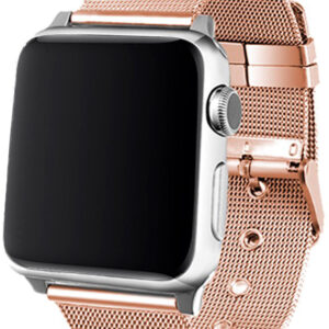 Correia Apple Watch Series 1/2/3/4/5/6/7/SE (42 / 44mm) Metal (Rosa Gold) - COOL