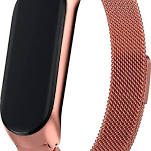 Correia Xiaomi Mi Band 5 / Mi Band 6 / Amazfit Band 5 Metal (Rosa Gold) - COOL