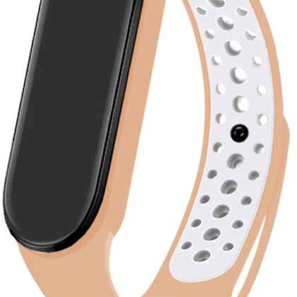 Correia Xiaomi Mi Band 5 / Mi Band 6 / Amazfit Band 5 Sport (Beje) - COOL