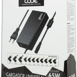 Fonte de Alimentação Universal 65W + 11 Conectores p/ Computador (USB QC3.0) - COOL
