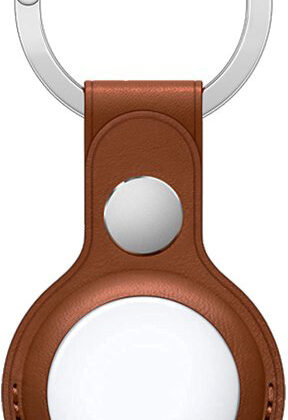Bracelete Compatível AirTag Couro (Castanho) - COOL