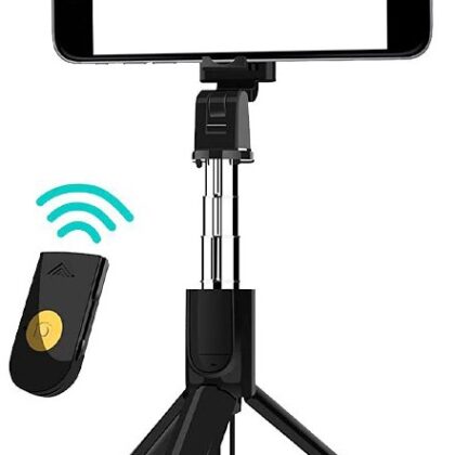Suporte Tripé Extensível Universal + Comando p/ Selfies Bluetooth - COOL