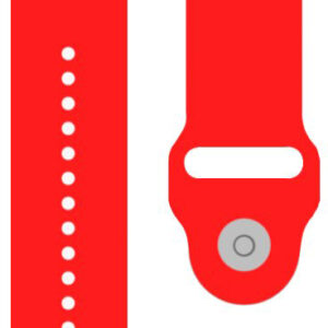 Pulseira Silicone Universal 20mm Amazfit Bip / GTS / Bip Lite / Huawei / Samsung / Oslo (Vermelho) -