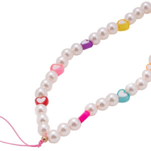 Pulseira Universal p/ Smartphone Perólas Corações - COOL